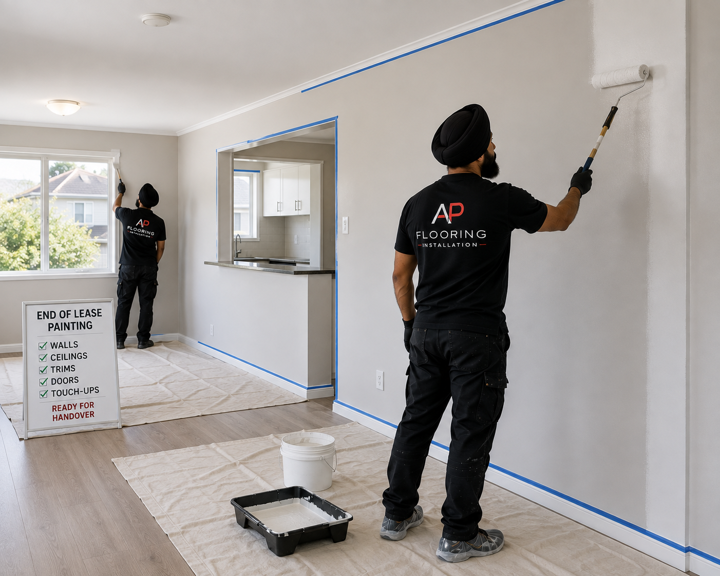 apflooring rental property end lease painting